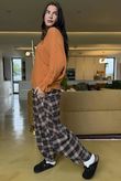 Conrad Batwing Ruffle Cuff Knit Soft Pumpkin
